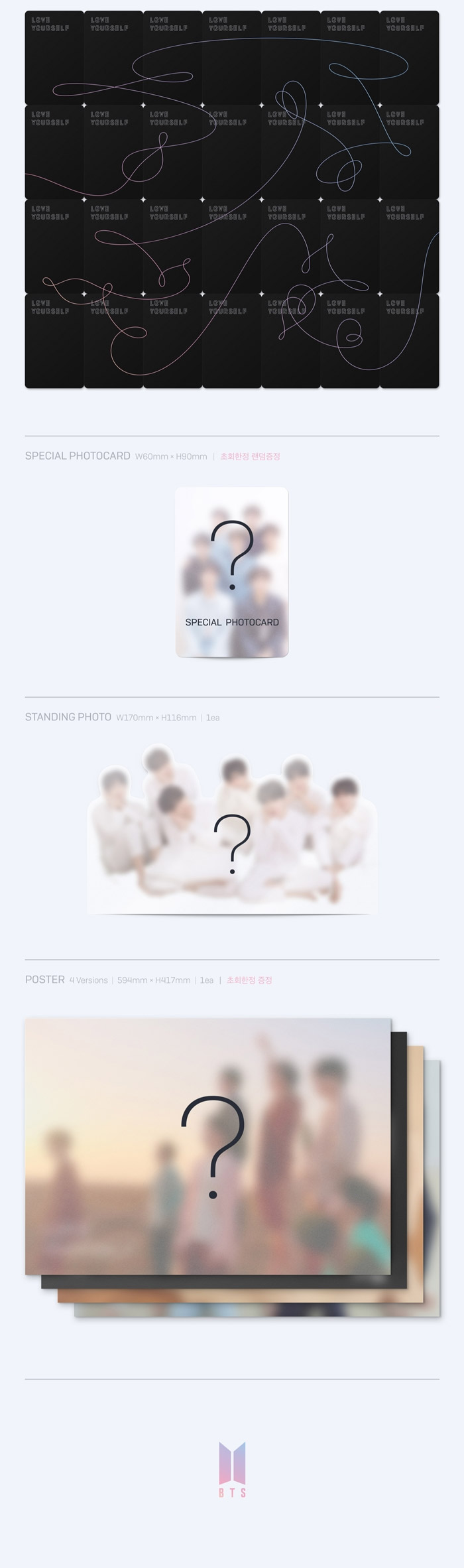 Bts 3rd Album Vol 3 Love Yourself 轉 Tear Cd Poster