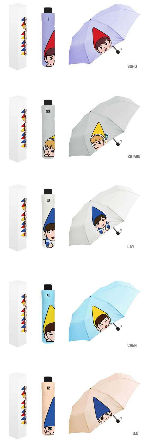 exo umbrella exo melody fairy umbrella 9kinds exo umbrella exo melody fairy umbrella 9kinds