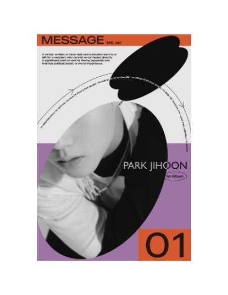 PARK JIHOON 1st Album - MESSAGE (ME Ver.) CD + Poster