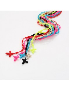[EX107] EXO Mini Rope Cross Necklace