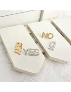 [BB08] YES NO earrings