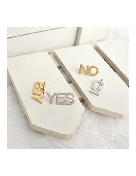 [BB08] YES NO earrings