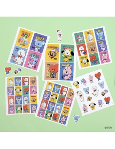 [BT21] BT21 X Monopoly Collaboration - Vintage Sticker Set