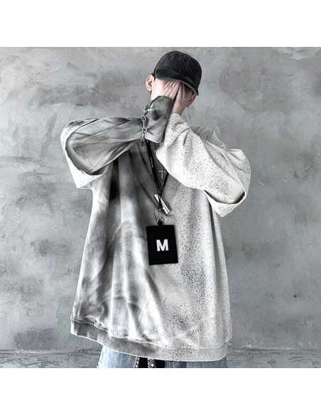 [S505] Half Tiedie Pattern Layered T-Shirt