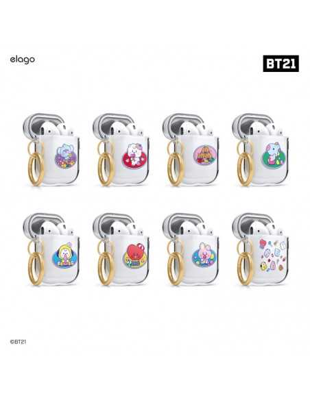 [BT21] elago Airpods 1,2 Clear Case