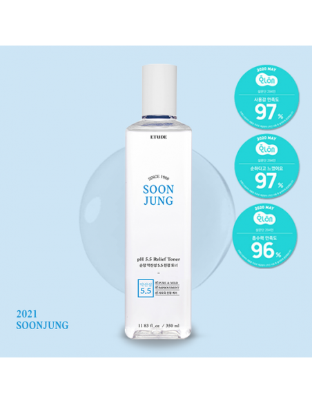 [ETUDE HOUSE] SOONJUNG pH 5.5 Relief Toner 350ml