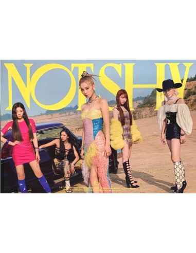 [Poster] ITZY Album - Not Shy (Yellow ver.) Poster