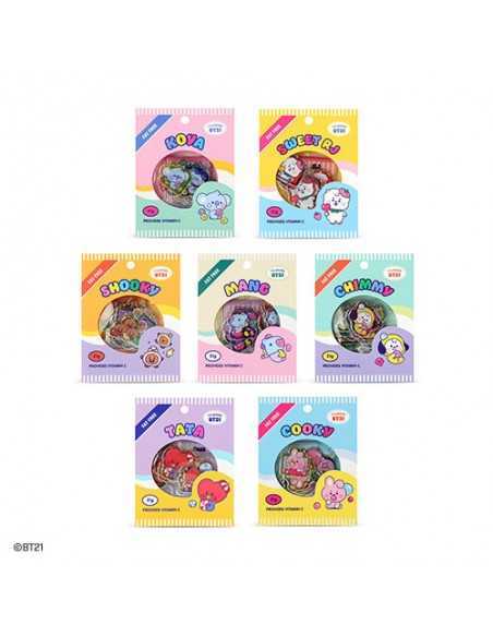 [BT21] BT21 X Monopoly Collaboration - Baby Flake Sticker Pack Jelly Candy