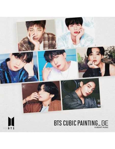 完成品BTS CUBIC PAINTING Dynamite BTS CUBIC DIY Painting Dynamite Ver Official Photocard+