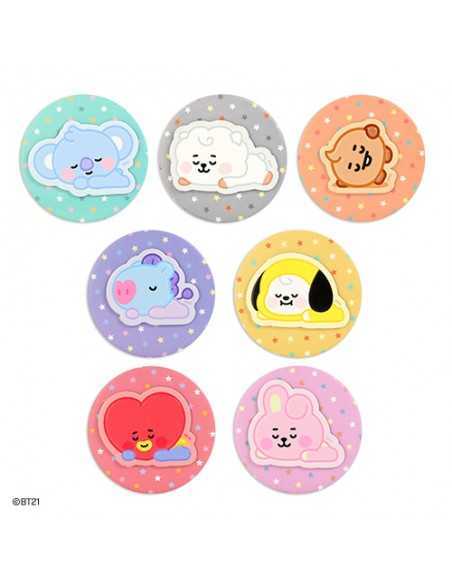 [BT21] BT21 X Monopoly Collaboration - Baby Leather Patch Pocket Mirror