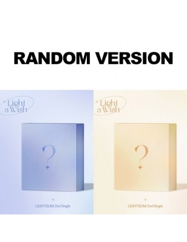 LIGHTSUM 2nd Single Album - Light a Wish (Random Ver.) CD + Poster