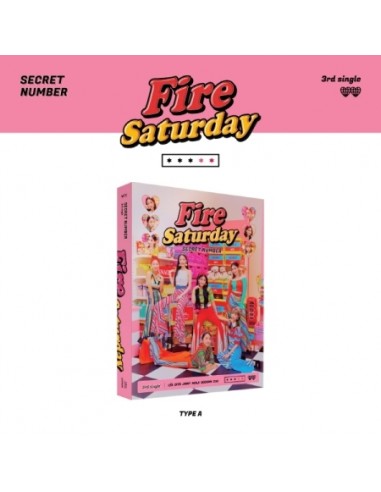 SECRET NUMBER 3rd Single Album - Fire Saturday Standard Edition (A TYPE ver.) CD + Poster