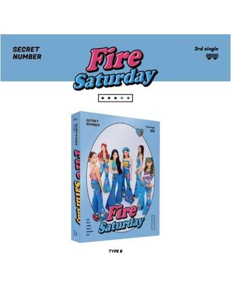 SECRET NUMBER 3rd Single Album - Fire Saturday Standard Edition (B TYPE ver.) CD + Poster