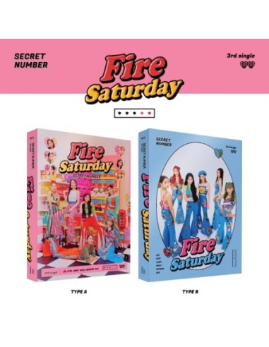 [SET] SECRET NUMBER 3rd Single Album - Fire Saturday Standard Edition (SET ver.) 2CD + 2Poster