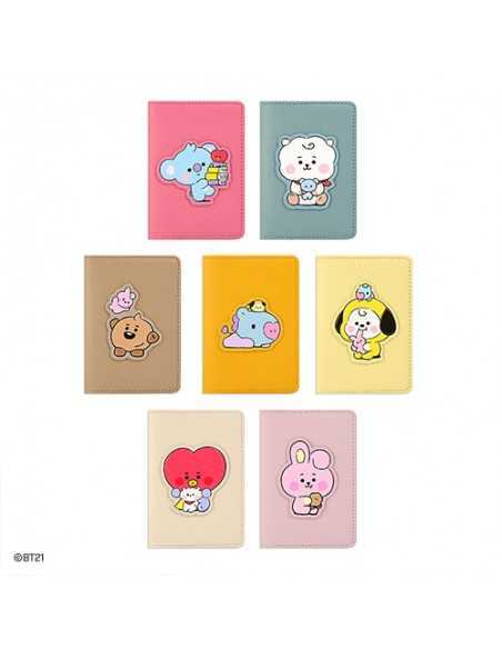 [BT21] BT21 X Monopoly Collaboration - Leather Patch Card Case Little Buddy