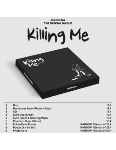 CHUNG HA The Special Single Album - KILLING ME CD + Poster