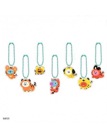 [BT21] BT21 X Monopoly Collaboration - Acrylic Simple Keyring [Tiger]