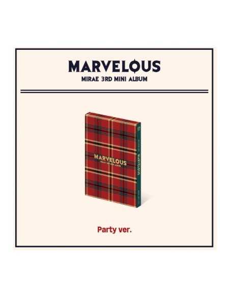MIRAE 3rd Mini Album - Marvelous (Party Ver.) CD + Poster