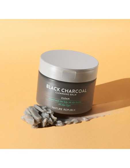 [ Nature Republic ] Natural Made Black Charcoal Cleansing Balm