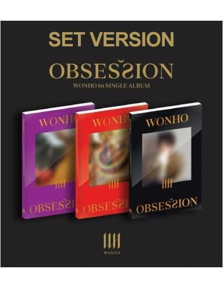 [SET] WONHO 1st Single Album - OBSESSION (SET Ver.) 3CD