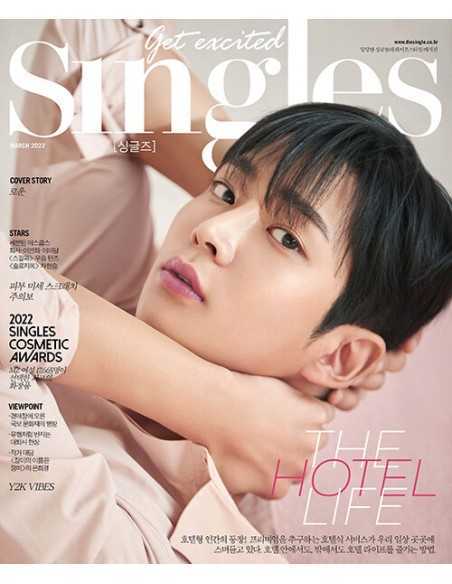 Magazine SINGLES 2022-03 Type.B SEVENTEEN