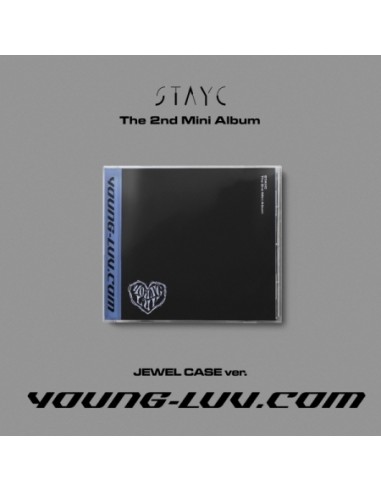STAYC 2nd Mini Album - YOUNG-LUV.COM Jewel Case Ver. (Random Ver.) CD + Poster