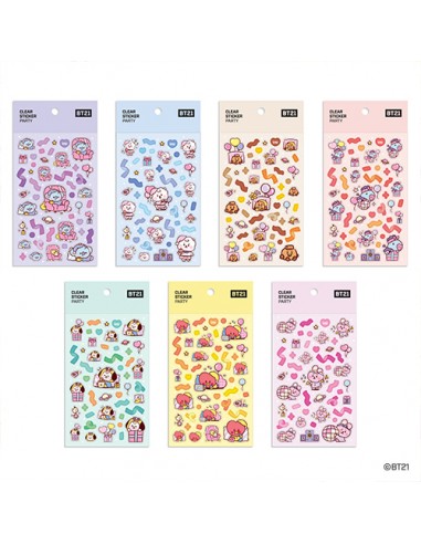 [BT21] BT21 X Monopoly Collaboration - Clear Sticker [Party]