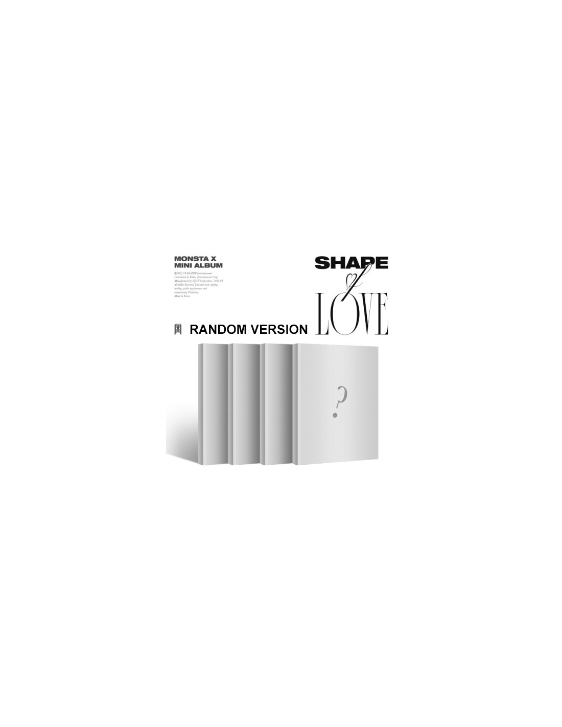 MONSTA X 11th Mini Album - SHAPE of LOVE (Random Ver.) CD