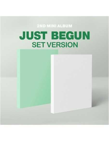[SET] JUST B 2nd Mini Album - JUST BEGUN (GREEN + WHITE VER.) 2CD + 2Poster