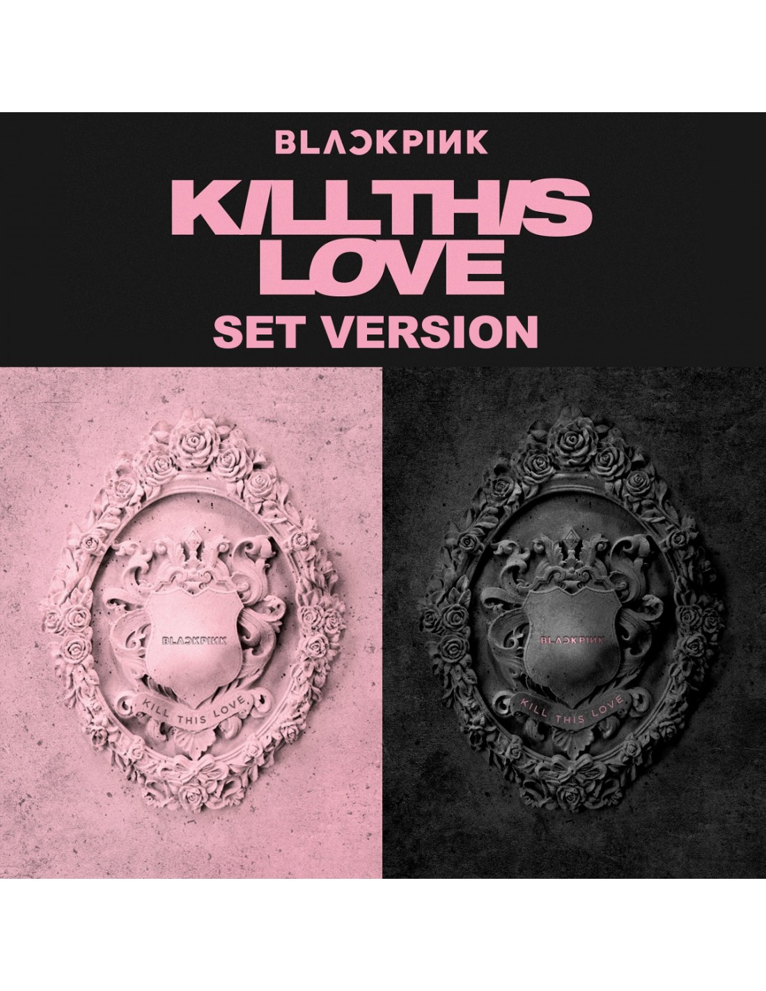 Blackpink All Member Kill This Love Autographed CD+Photocard+Poster Pink Ver. 