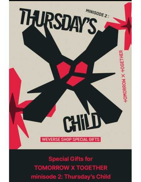 [Weverse Shop Gift] TXT Album - minisode 2: Thursday's Child (Random Ver) CD + Poster