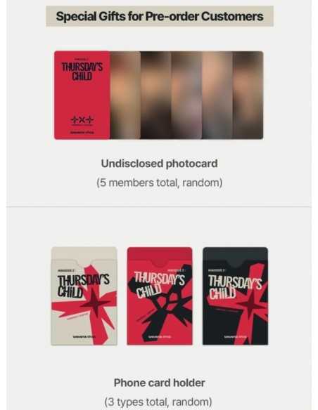 [Weverse Shop Gift] TXT Album - minisode 2: Thursday's Child (Random Ver) CD + Poster