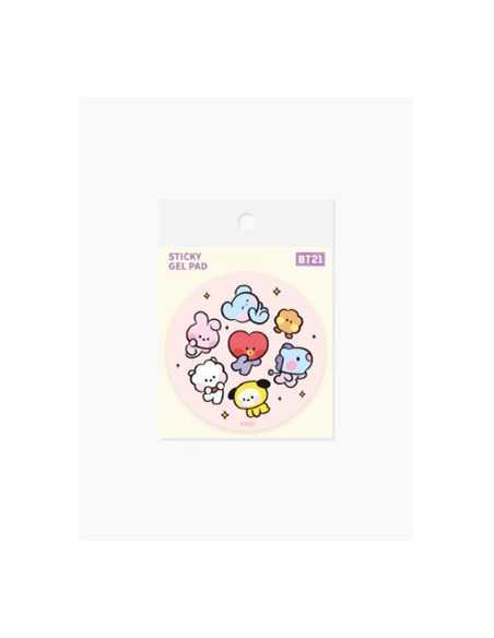 [BT21] BTS Line Friends Collaboration - minini Sticky Gel Pad [Pink]