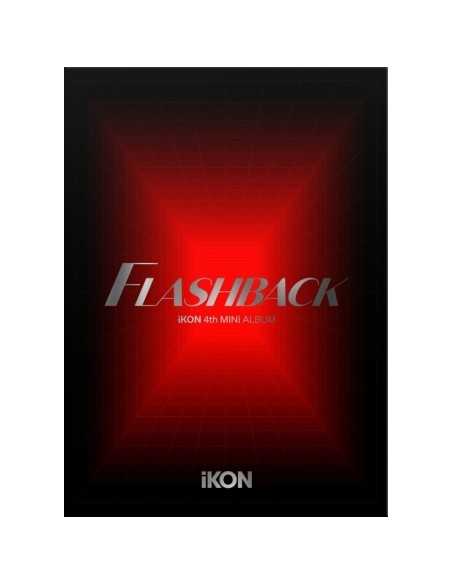 iKON 4th Mini Album - FLASHBACK PHOTOBOOK VER. (Red Ver.) CD + Poster