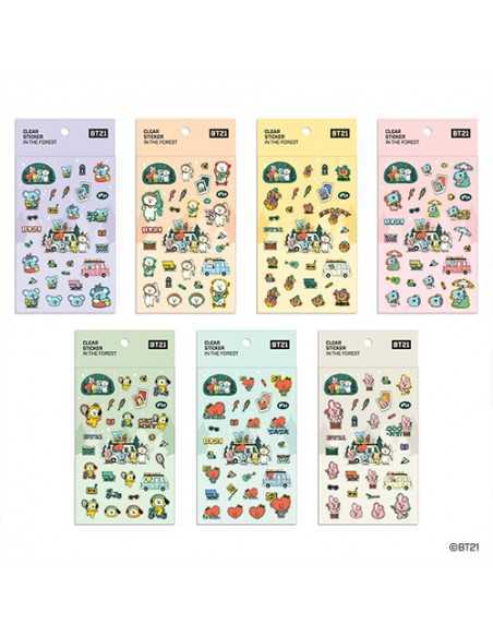 [BT21] BT21 X Monopoly Collaboration - Clear Sticker [In The Forest]