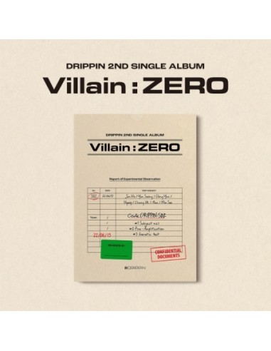DRIPPIN 2nd Single Album - Villain : ZERO (B ver.) CD + Poster
