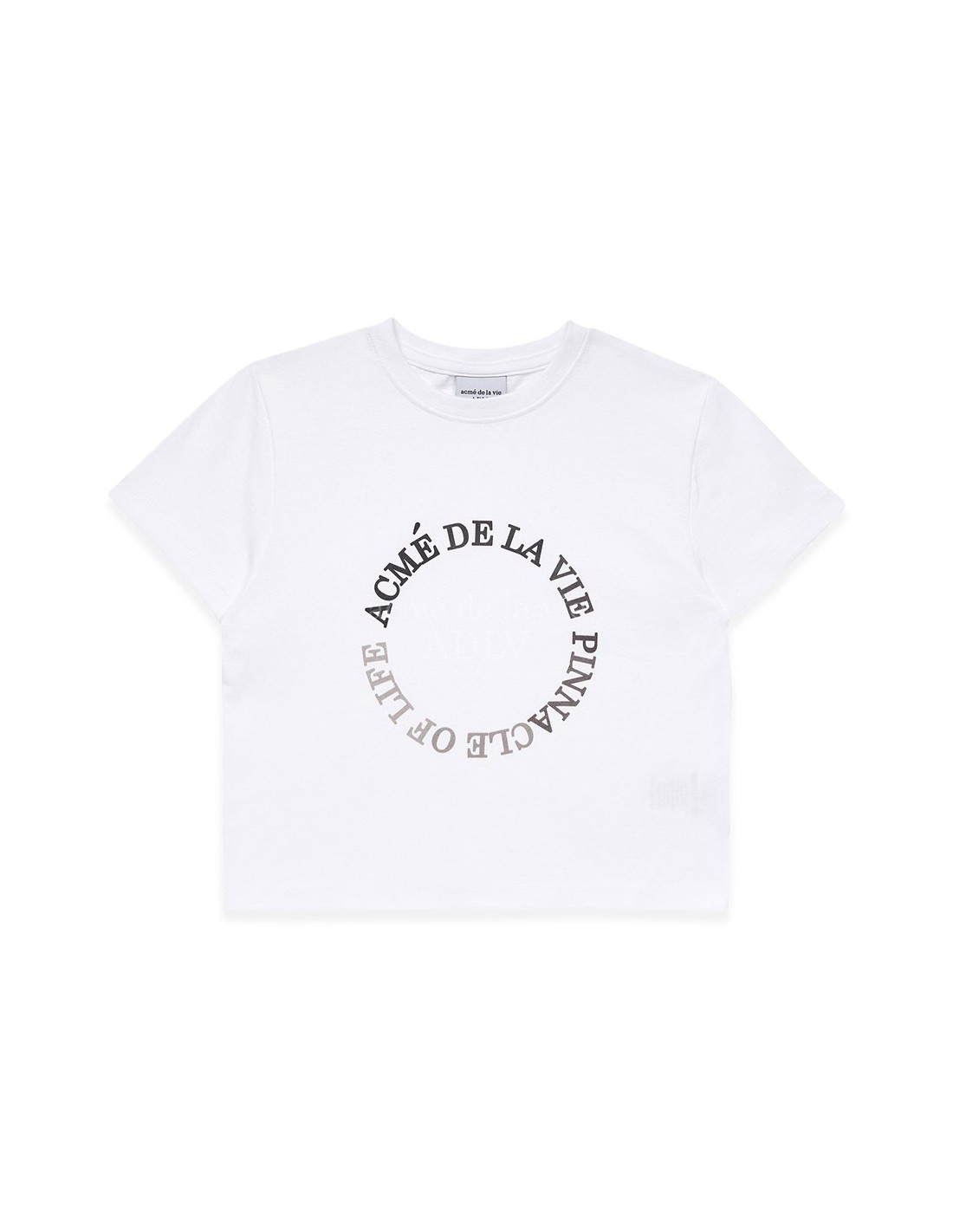 acmé de la vie x LISA] CIRCLE LOGO ARTWORK CROP TOP SHORT SLEEVE T-SHIRT