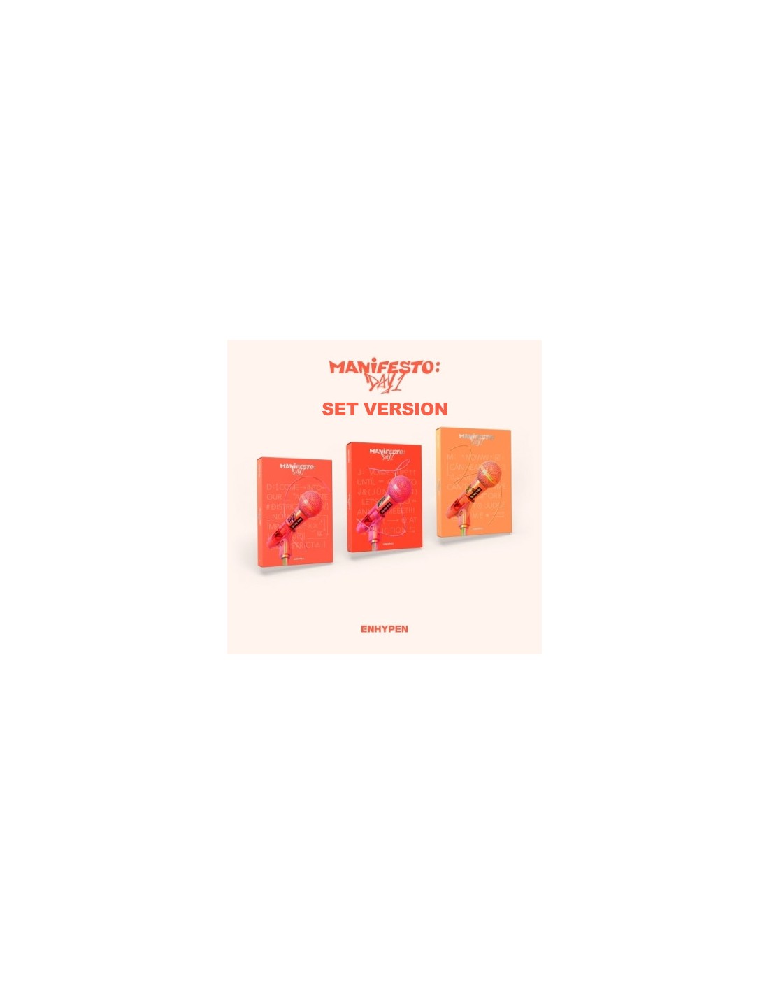 SET] ENHYPEN Album - MANIFESTO : DAY 1 (SET ver.) 3CD