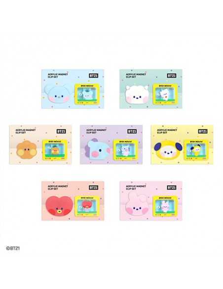 [BT21] BT21 X Monopoly Collaboration - minini Acrylic Magnet Clip Set
