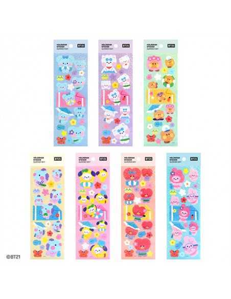 [BT21] BT21 X Monopoly Collaboration - Hologram Sticker [Summer Sky]