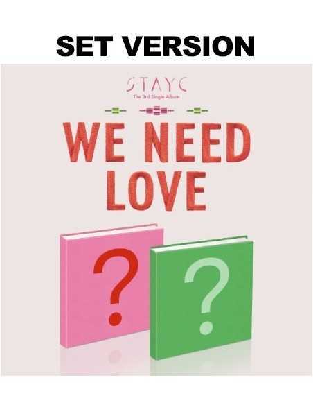 [SET] STAYC 3rd Mini Album - WE NEED LOVE (SET Ver.) 2CD + 2Poster