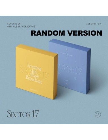 SEVENTEEN 4th Repackage Album - SECTOR 17 (Random Ver.) CD + Poster
