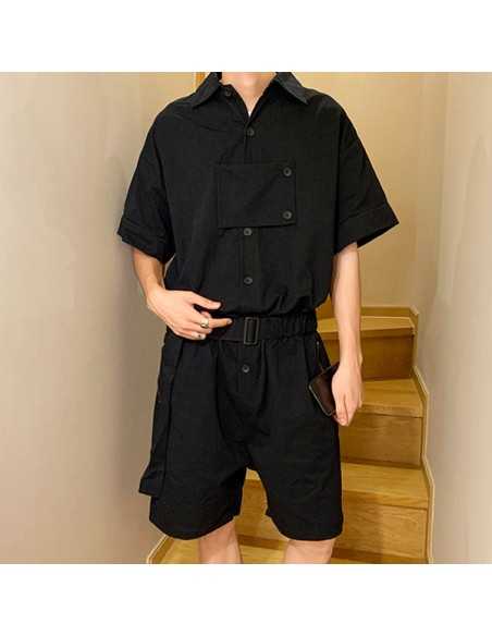 [S538] Motin Belt Jump Suit