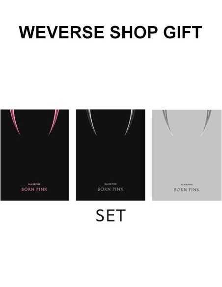 [SET][Weverse Shop Gift ][BOX] BLACKPINK 2nd Album - BORN PINK (SET ver.) 3CD + 3Poster