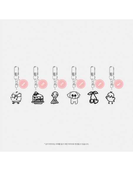 ROCKET PUNCH W GROUND Goods - ARCRYLIC KEYRING & PHOTOCARD SET