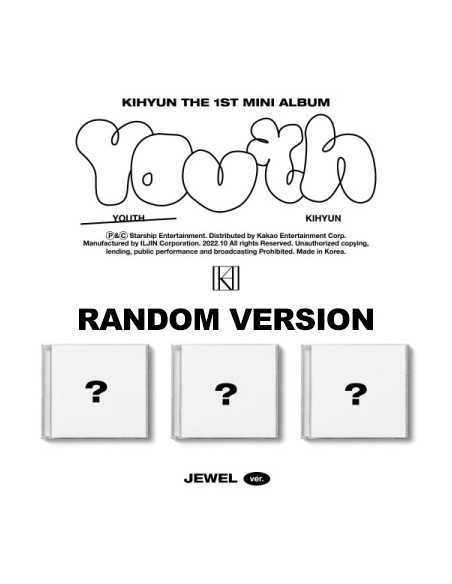 [Jewel Ver.] KIHYUN 1st Mini Album - YOUTH (Random Ver.) CD