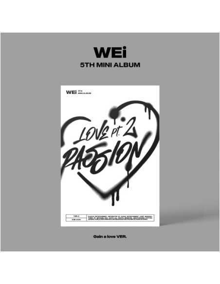 WEi 5th Mini Album - Love Pt.2 : Passion (Gain a love Ver.) CD + Poster