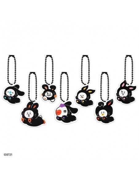 【BLACKPURPLE】24SS★ Bongbong Ribbon Rabbit Keyring BLACKPURPLE (ブラックパープル) - ボンボンリボンラビット