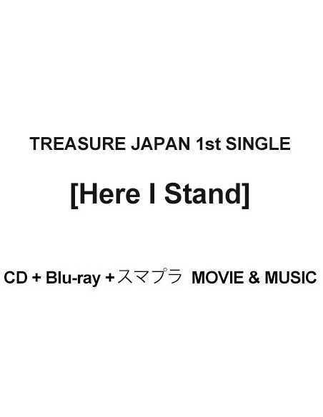 [Japanese Edition] TREASURE JAPAN 1st Single Album - Here I Stand (CD + Blu-ray + スマプラ Movie + Music)