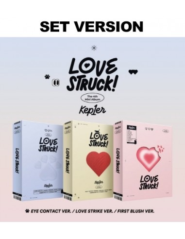 [SET] Kep1er 4th Mini Album - LOVESTRUCK! (SET Ver.) 3CD + 3Poster